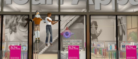 Terrorisme virtuel chez American Apparel dans Second Life