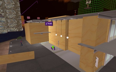 Vandalisme chez TELUS dans Second Life
