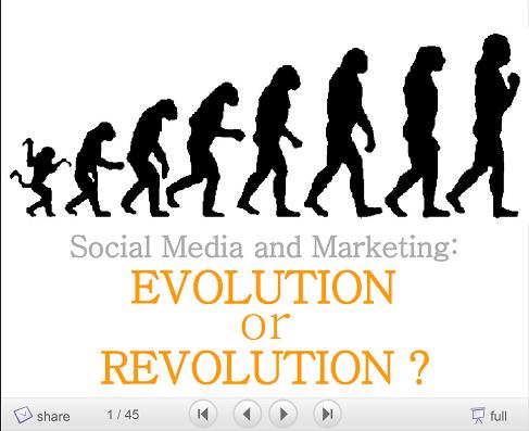Médias socaux, évolution ou révolution