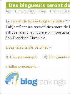 Logo de BlogRankings sur mon ancienne page