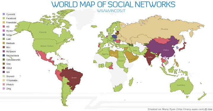 Cartographie des médias sociaux de juin 2009